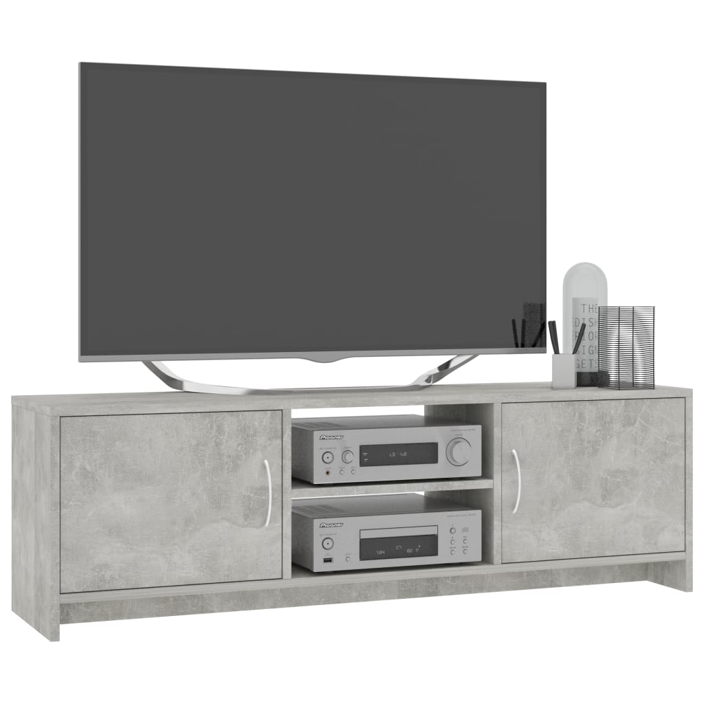 TV Cabinet Concrete Grey 120x30x37,5 cm Chipboard