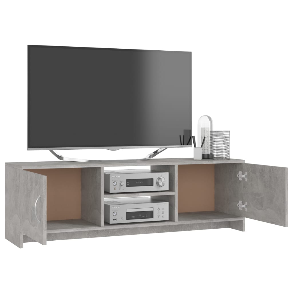 TV Cabinet Concrete Grey 120x30x37,5 cm Chipboard