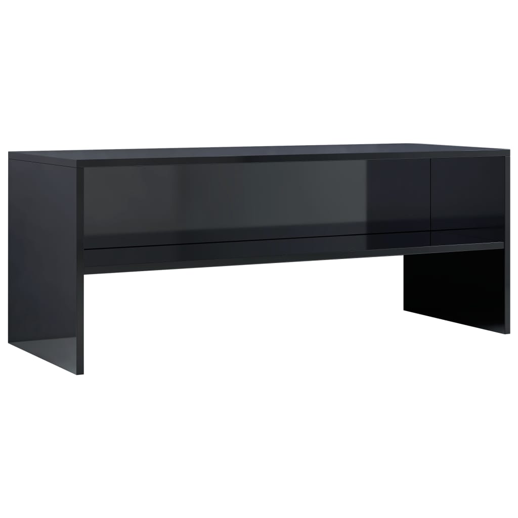 TV Cabinet High Gloss Black 100x40x40 cm Chipboard