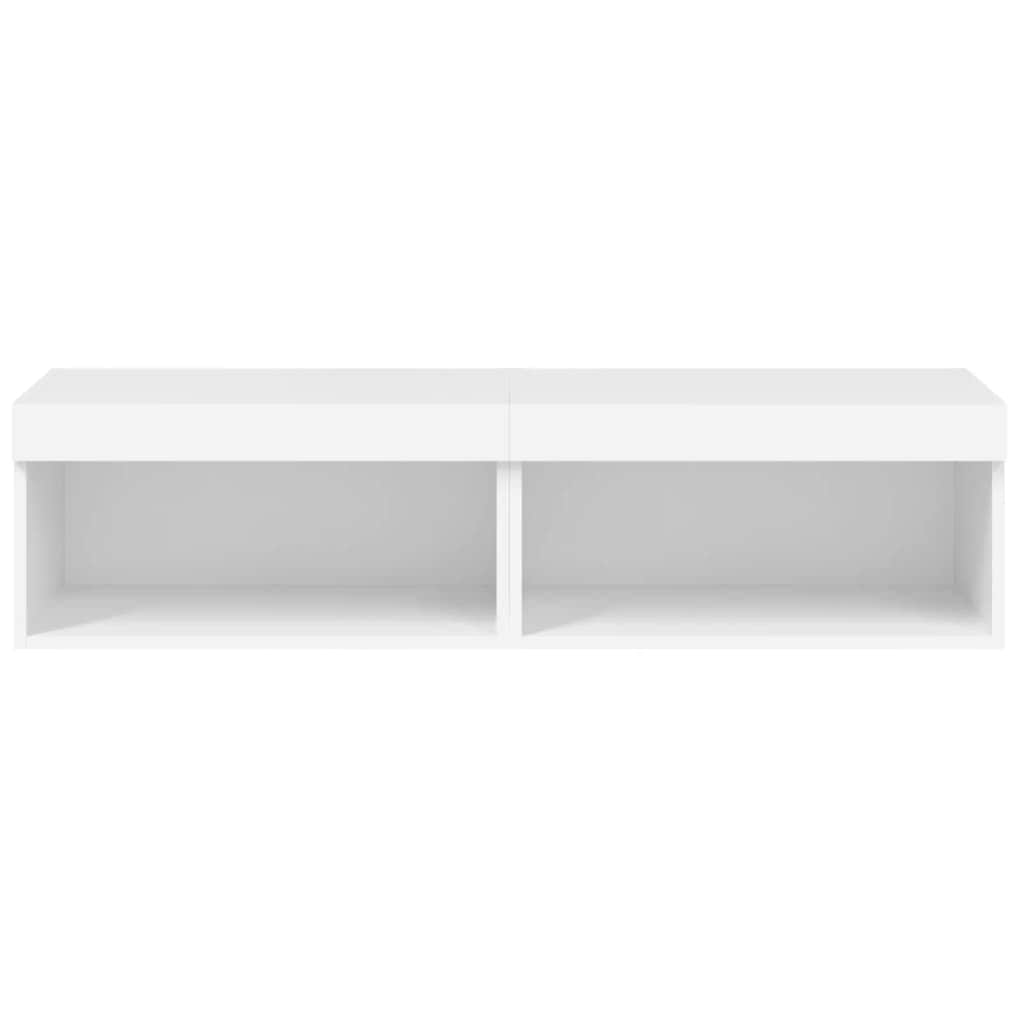 TV Cabinets with LED Lights  White