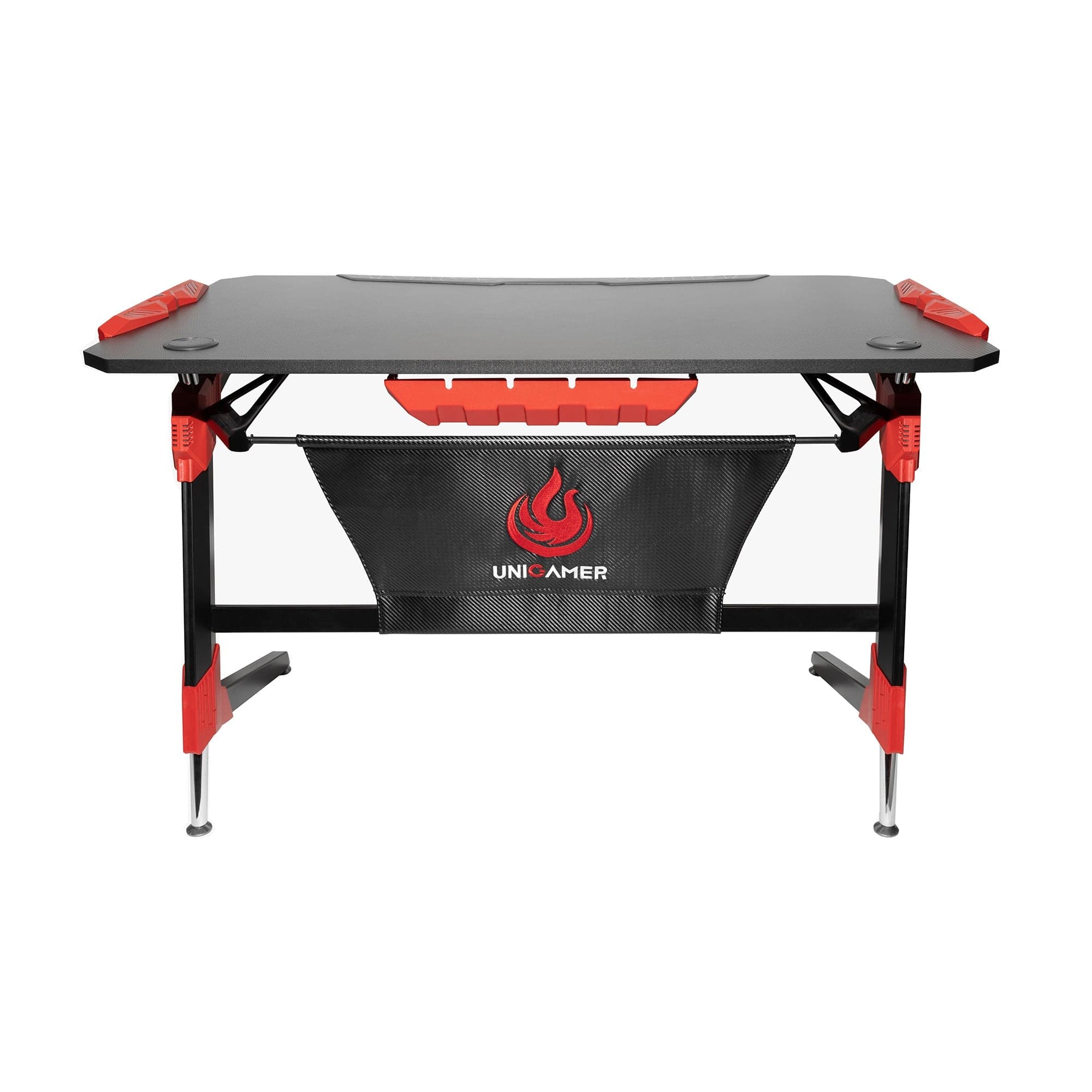 Unigamer RGB Gaming Desk in Red/Black