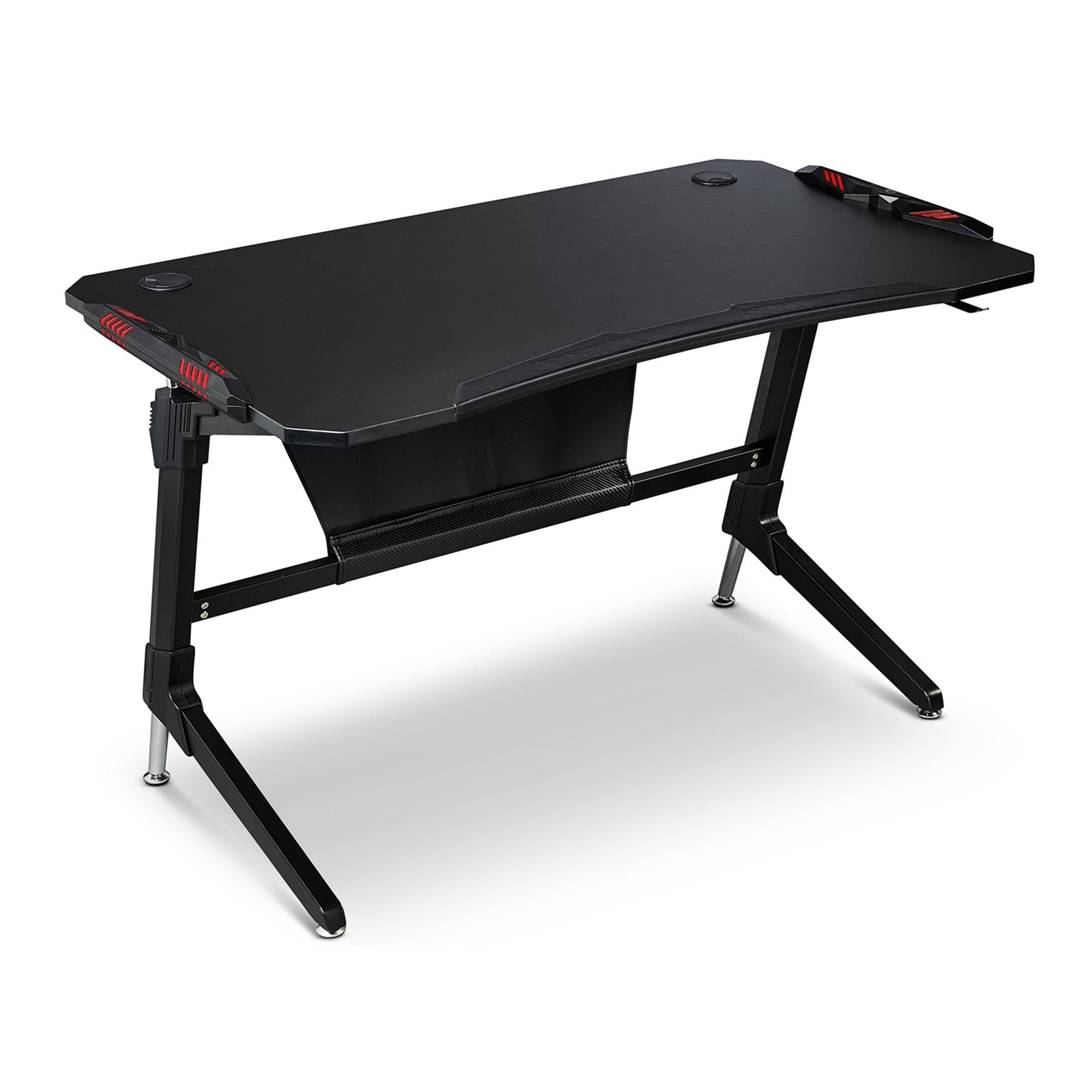 Unigamer RGB Gaming Desk in Red/Black