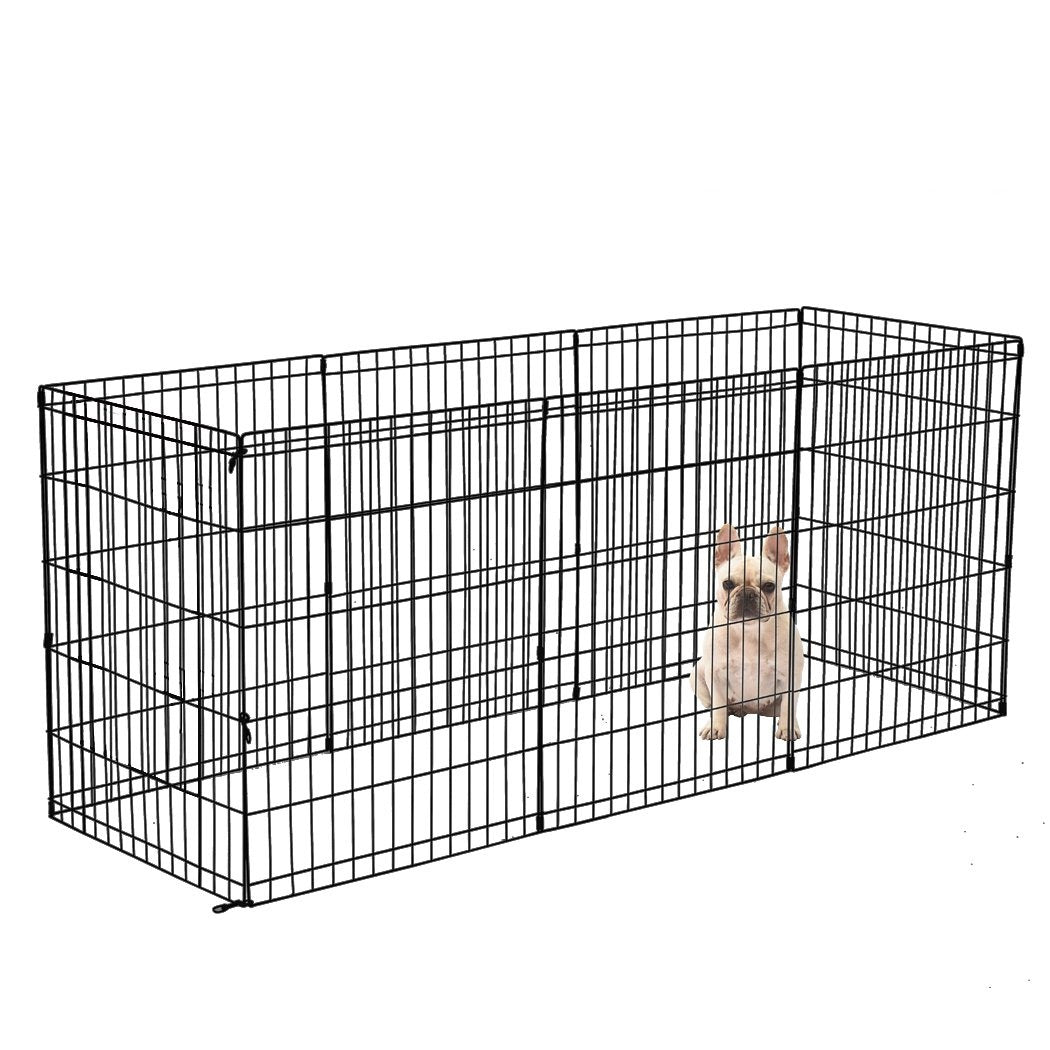 Pet Products unique hex shaped 8 Panel Fence Black Playpen 30"