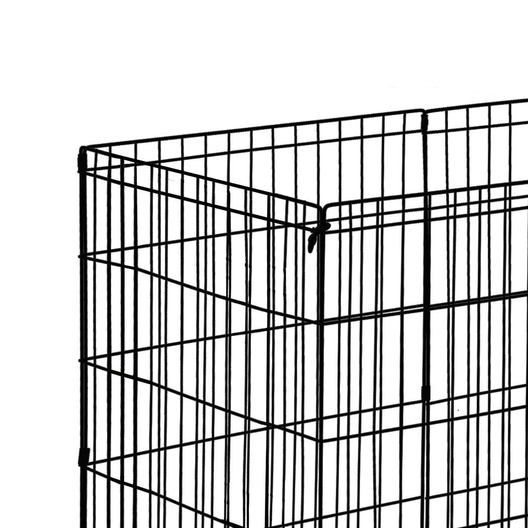 Pet Products unique hex shaped 8 Panel Fence Black Playpen 30"