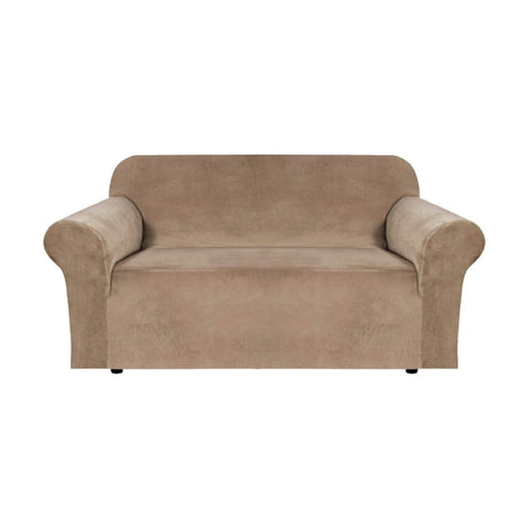 Velvet Sofa Cover 3 Seater (Blush Brown) HM-SF-107-RD