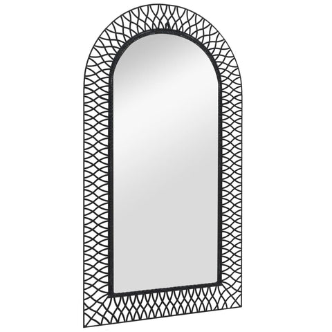 Wall Mirror Arched Black