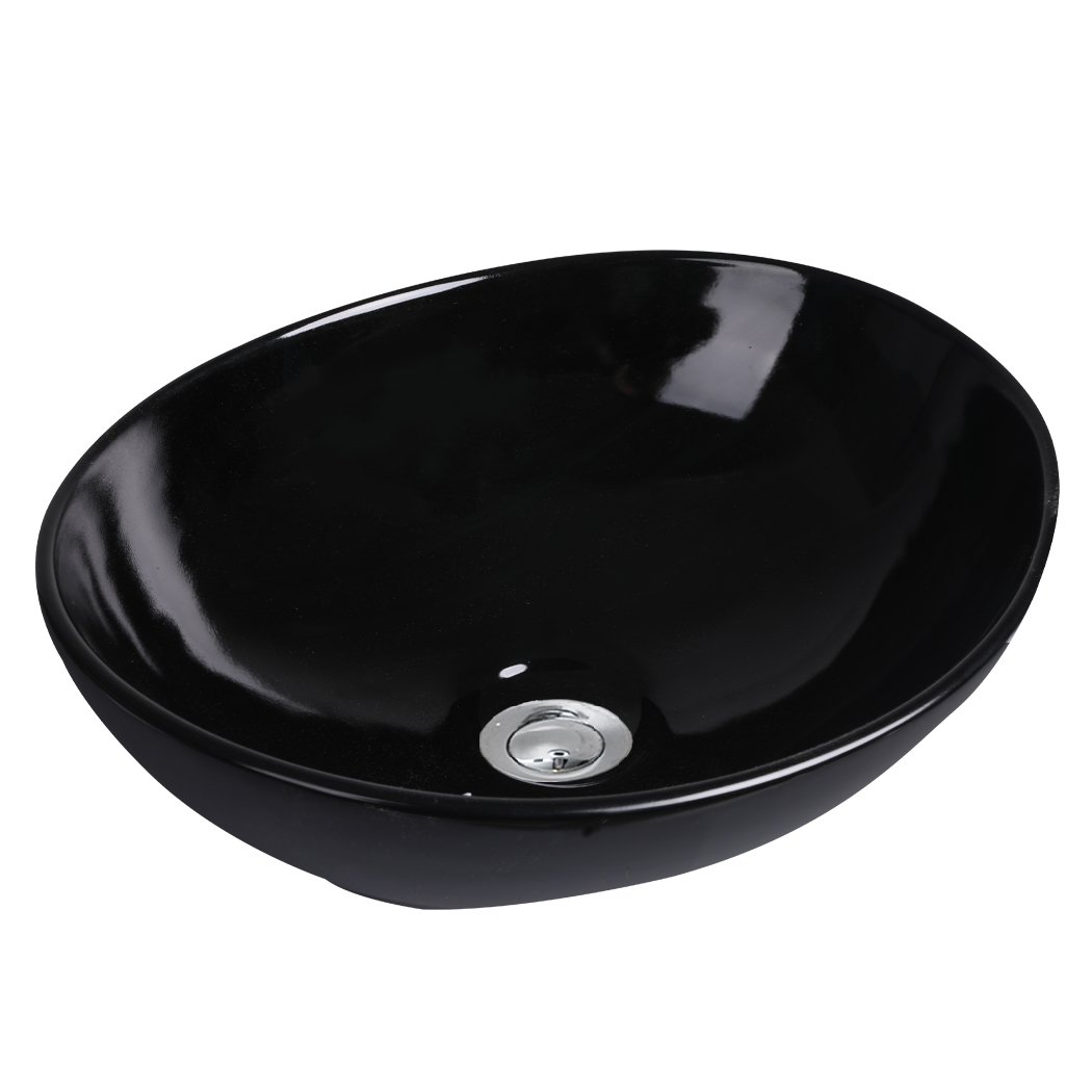 tools & accessories Wash Basin Oval Gloss Black