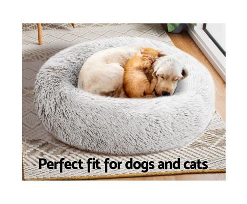 Washable Pet Bed Dog Cat Calming Bed Medium 75cm White/Teal /Light Grey/Dark Grey/Pink /Charcoal