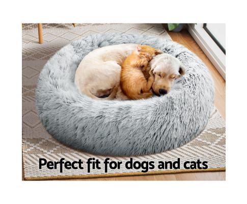 Charcoal Washable Pet Bed Dog Cat Calming Bed Medium 75cm White/Teal /Light Grey/Dark Grey/Pink /Charcoal