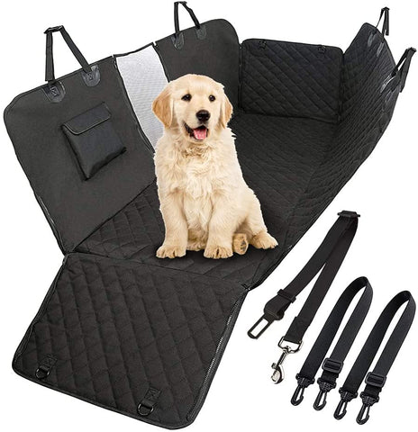 Waterproof Dog Seat Cover with View Mesh and Scratch Prevent Antislip for Trucks