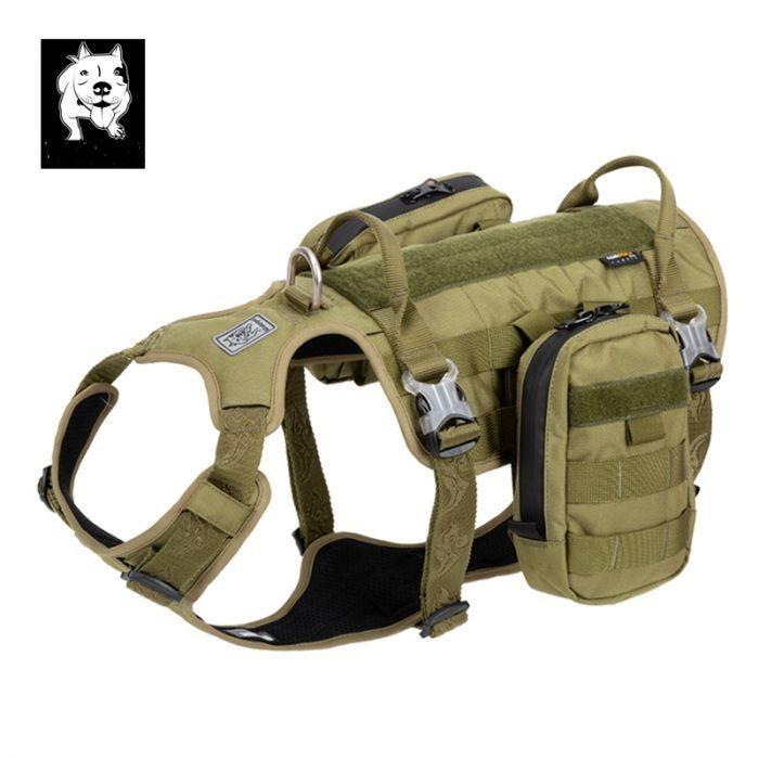 L Whinhyepet Military Harness Army Green