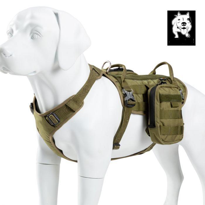 Whinhyepet Military Harness Army Green