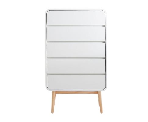 Living Room White Modern Tallboy-White