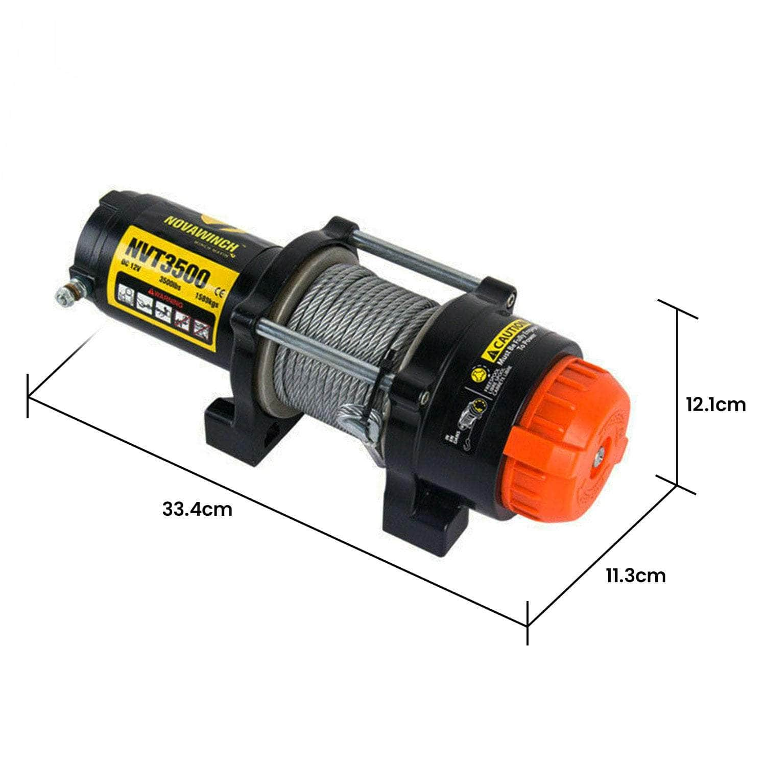 Winch T Series 12V Electric Winch 1133KG 2500LBS