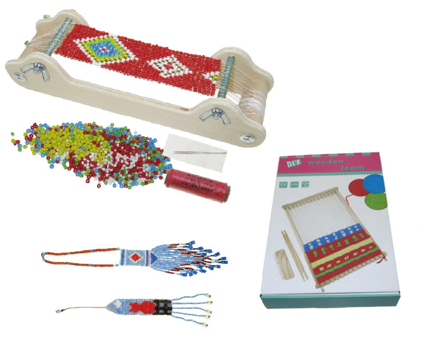 toys for above 3 years above Wooden Bead Loom