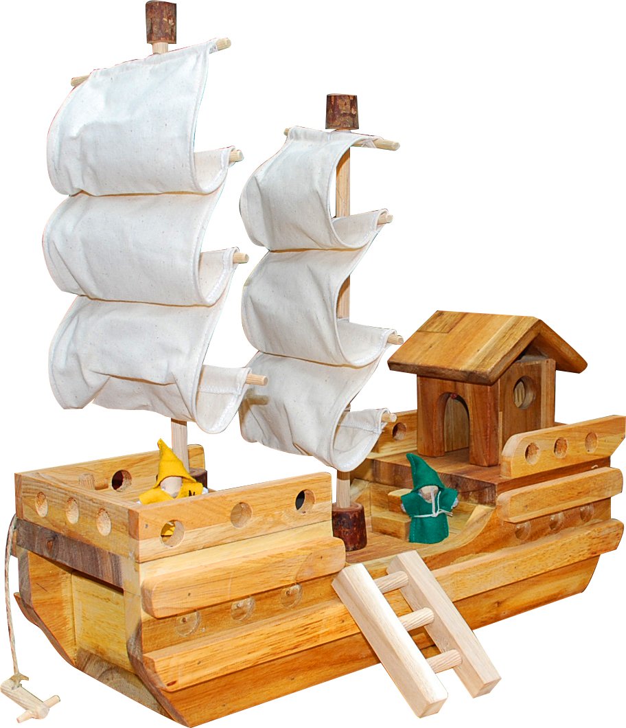 Toys Wooden Pirate Ship