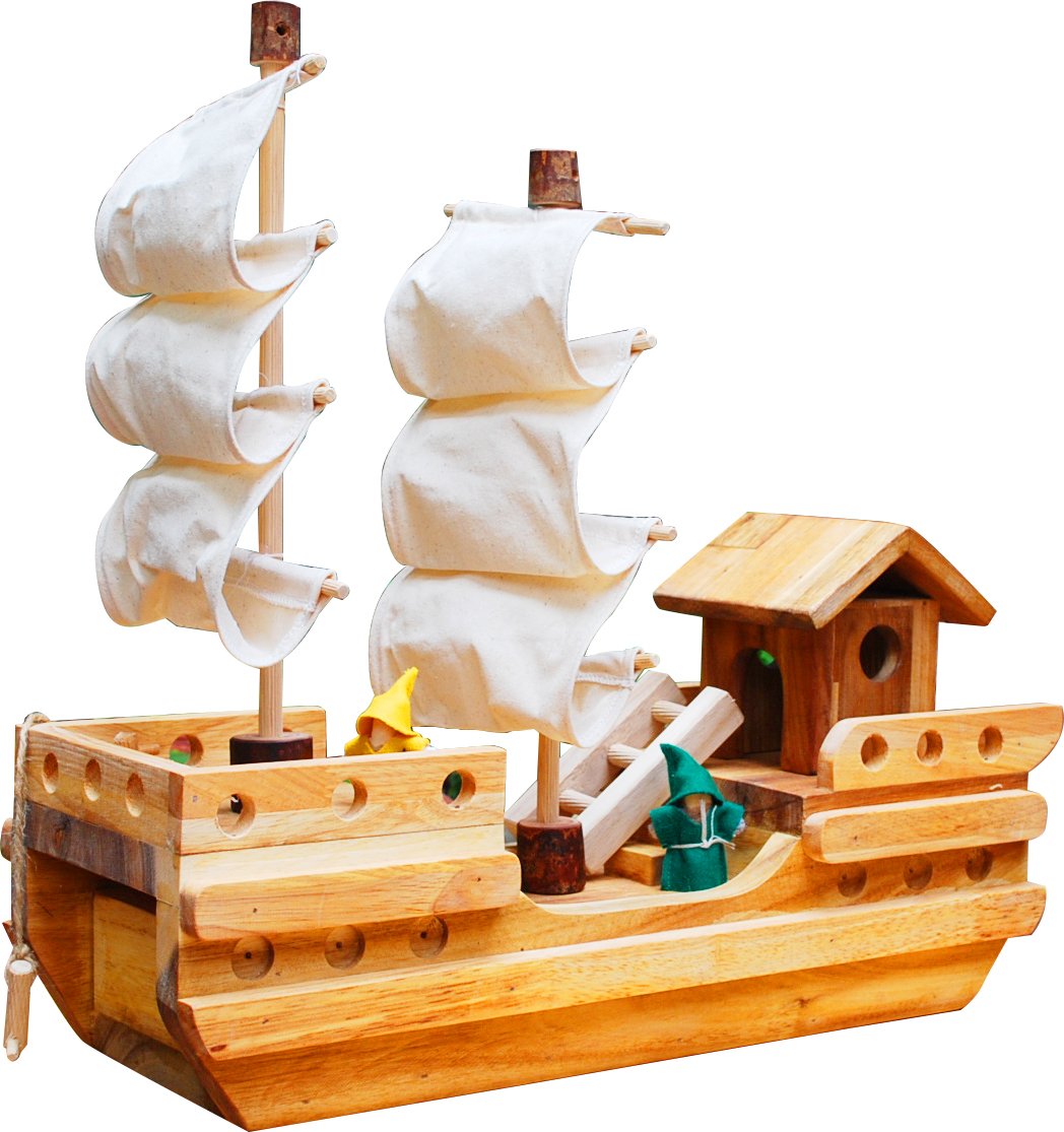 Toys Wooden Pirate Ship